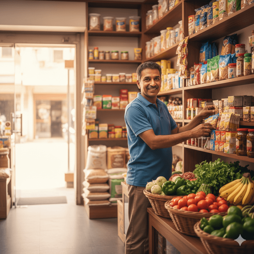 Grocery delivery app mockup